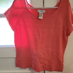Sag Harbor Women's Coral Short Sleeve Blouse
